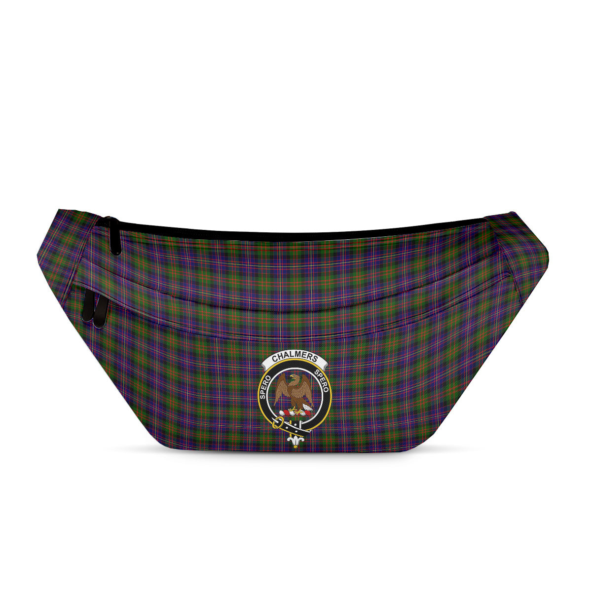 ScotsTee Shop Scottish Chalmers Clan Crest Tartan Fanny Pack Plaid Waist Bag