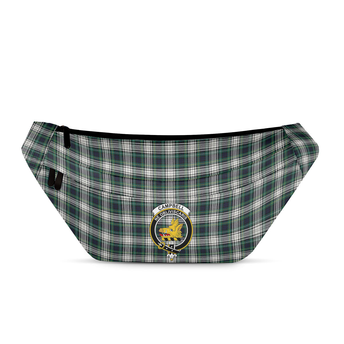 ScotsTee Shop Scottish Campbell Dress Modern Clan Crest Tartan Fanny Pack Plaid Waist Bag