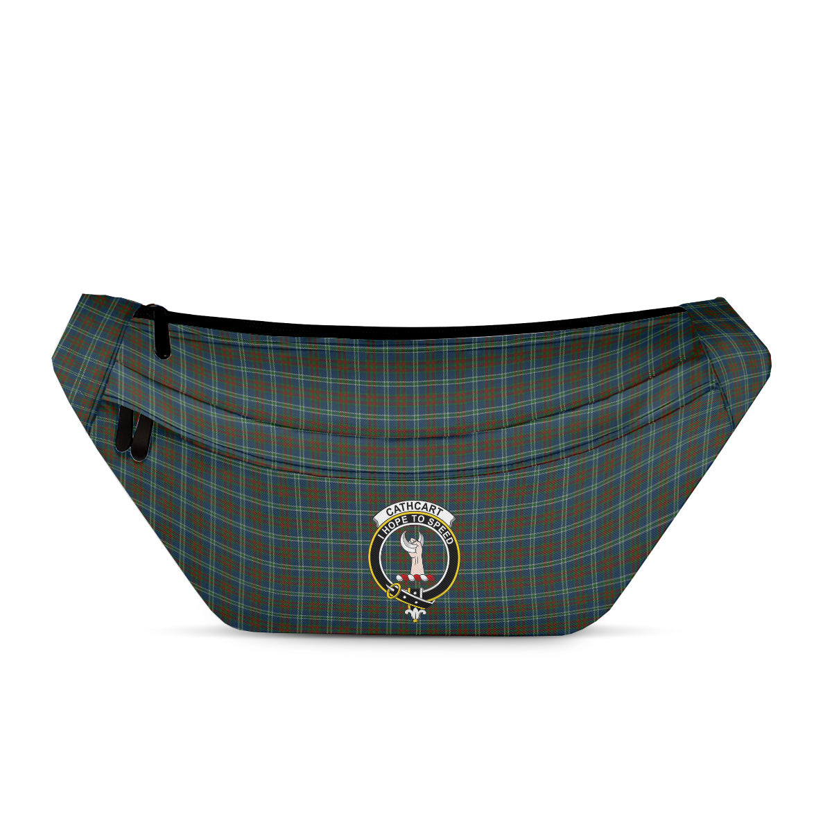 ScotsTee Shop Scottish Cathcart Clan Crest Tartan Fanny Pack Plaid Waist Bag