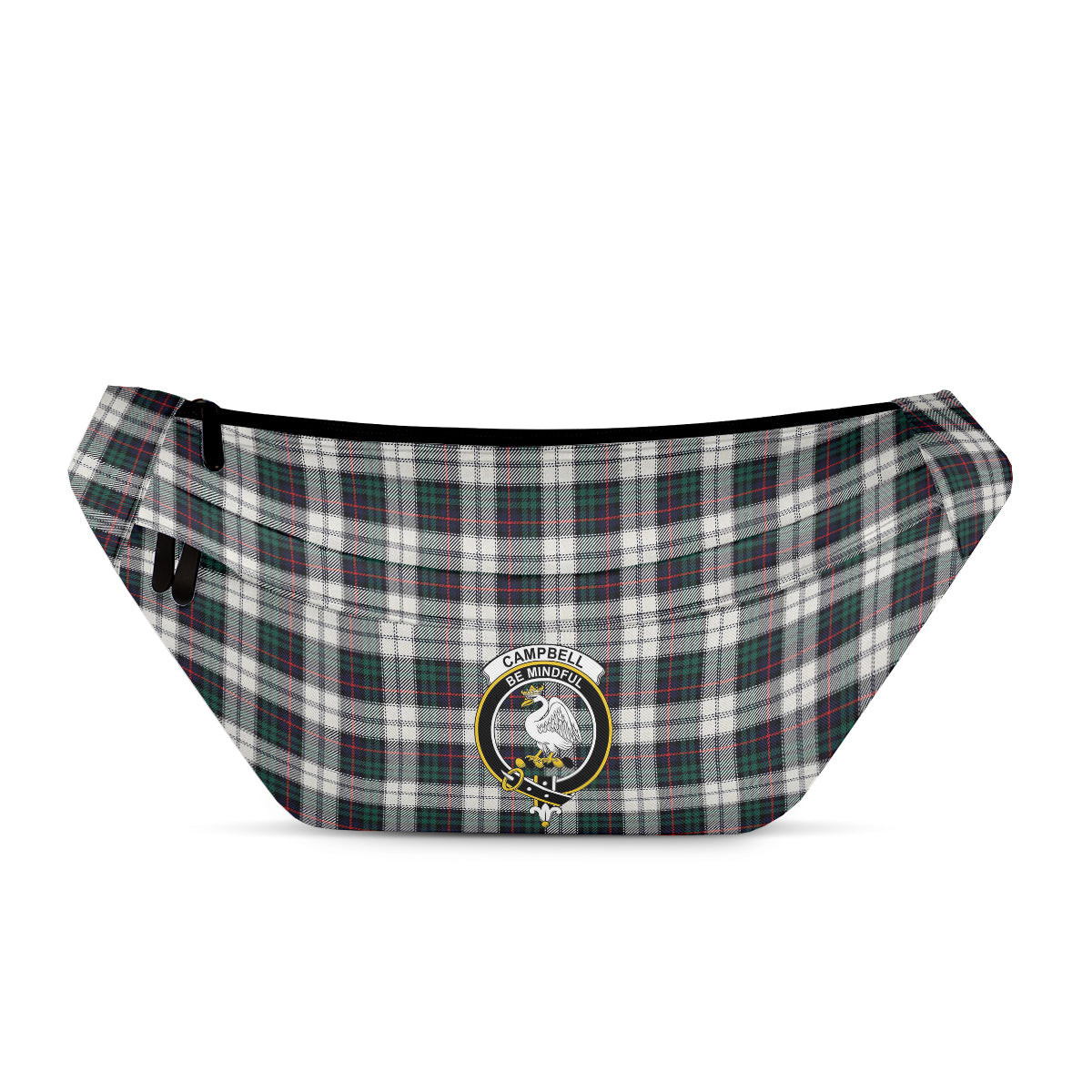ScotsTee Shop Scottish Campbell of Cawdor Dress Modern Clan Crest Tartan Fanny Pack Plaid Waist Bag