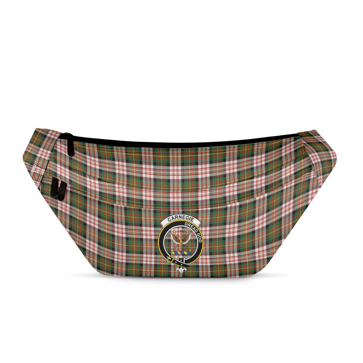 ScotsTee Shop Scottish Carnegie Dress Ancient Clan Crest Tartan Fanny Pack Plaid Waist Bag