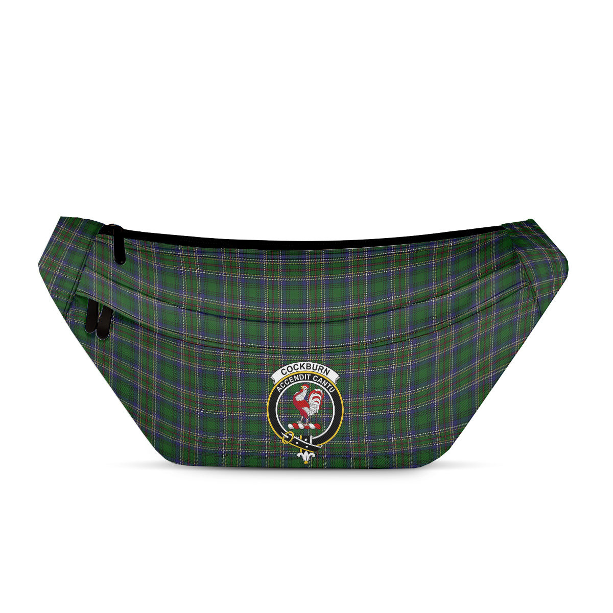 ScotsTee Shop Scottish Cockburn Clan Crest Tartan Fanny Pack Plaid Waist Bag