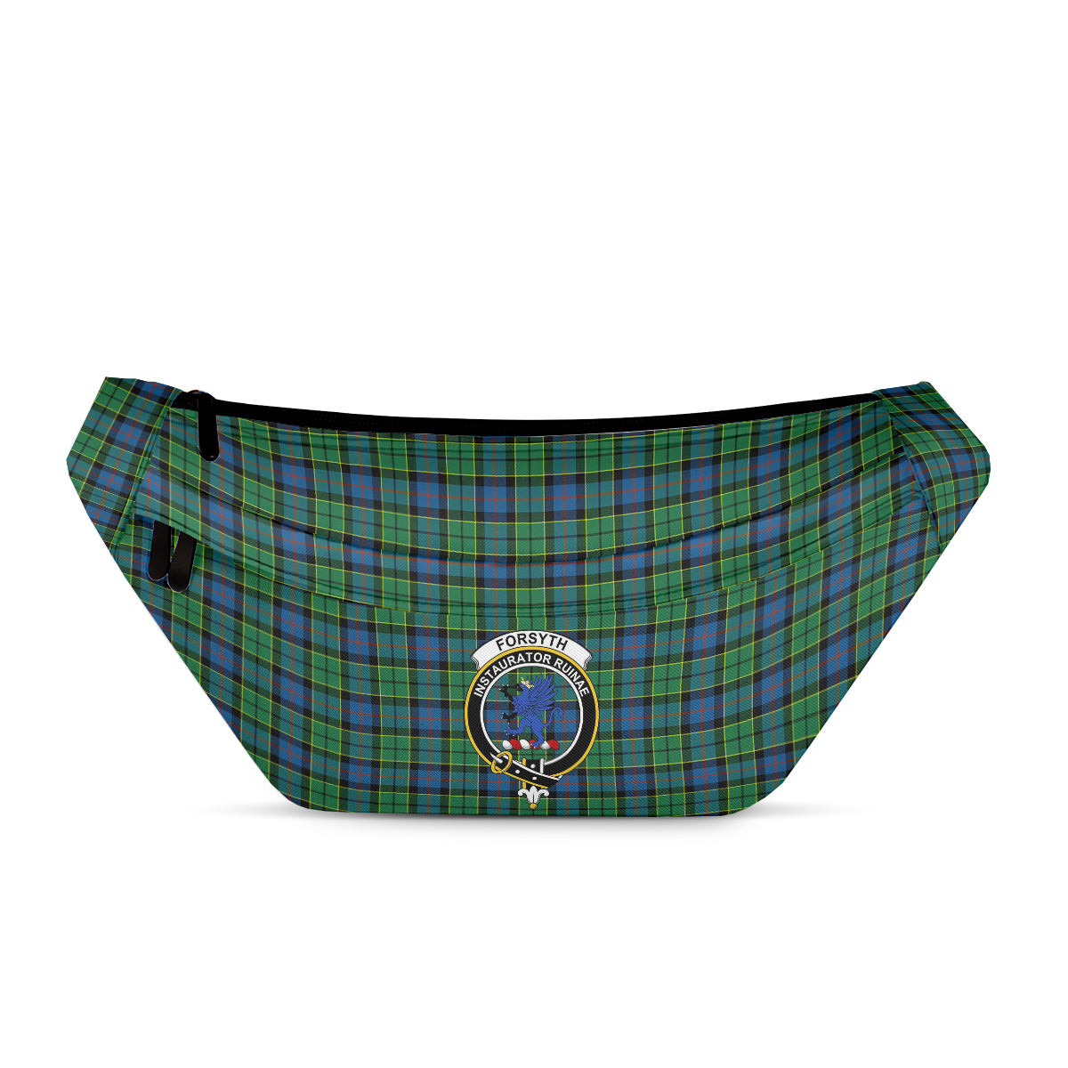 ScotsTee Shop Scottish Forsyth Ancient Clan Crest Tartan Fanny Pack Plaid Waist Bag
