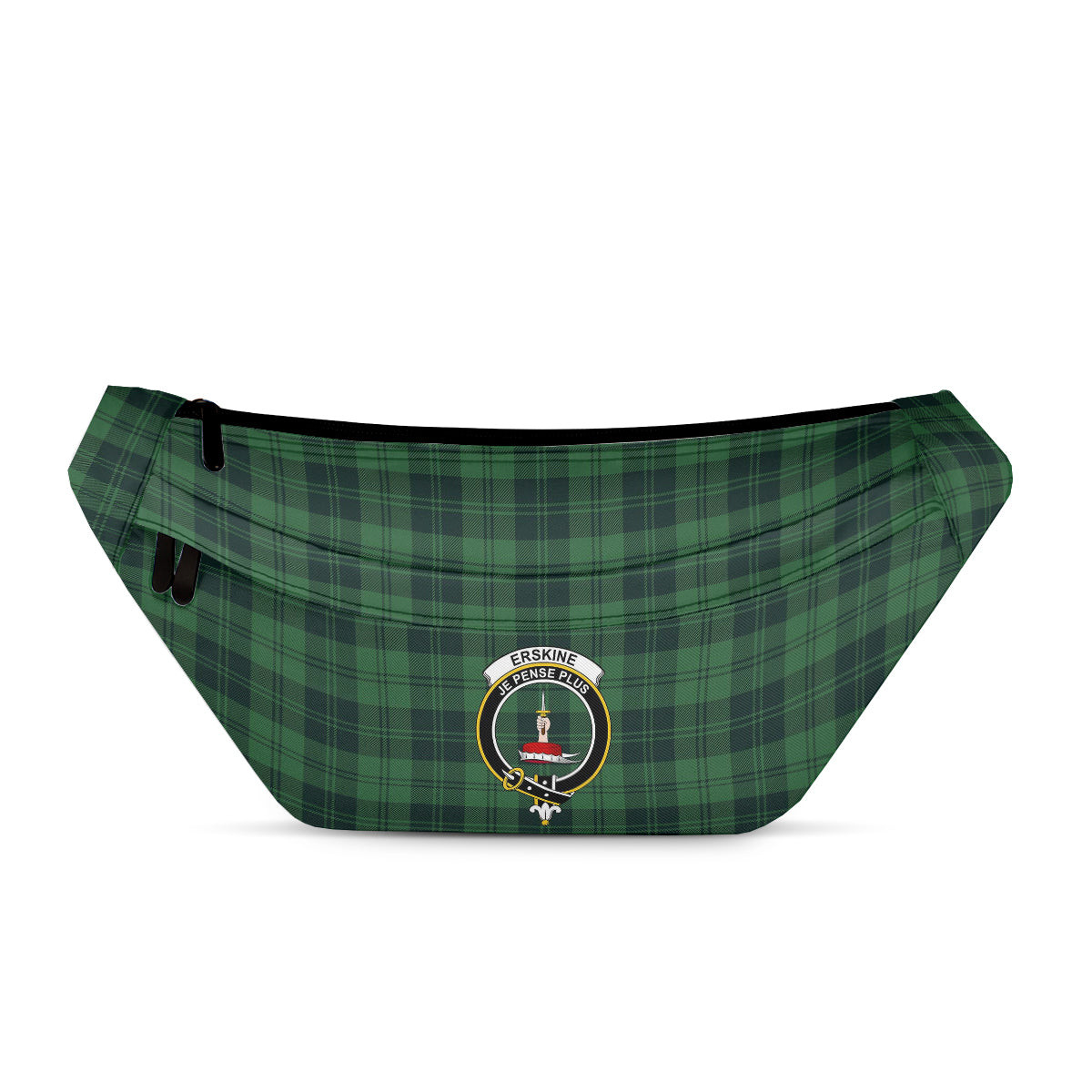 ScotsTee Shop Scottish Erskine Hunting Modern Clan Crest Tartan Fanny Pack Plaid Waist Bag