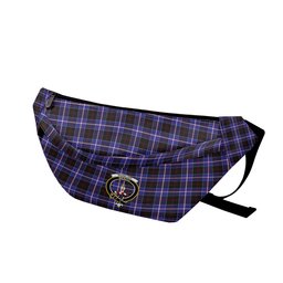 ScotsTee Shop Scottish Dunlop Modern Clan Crest Tartan Fanny Pack Plaid Waist Bag