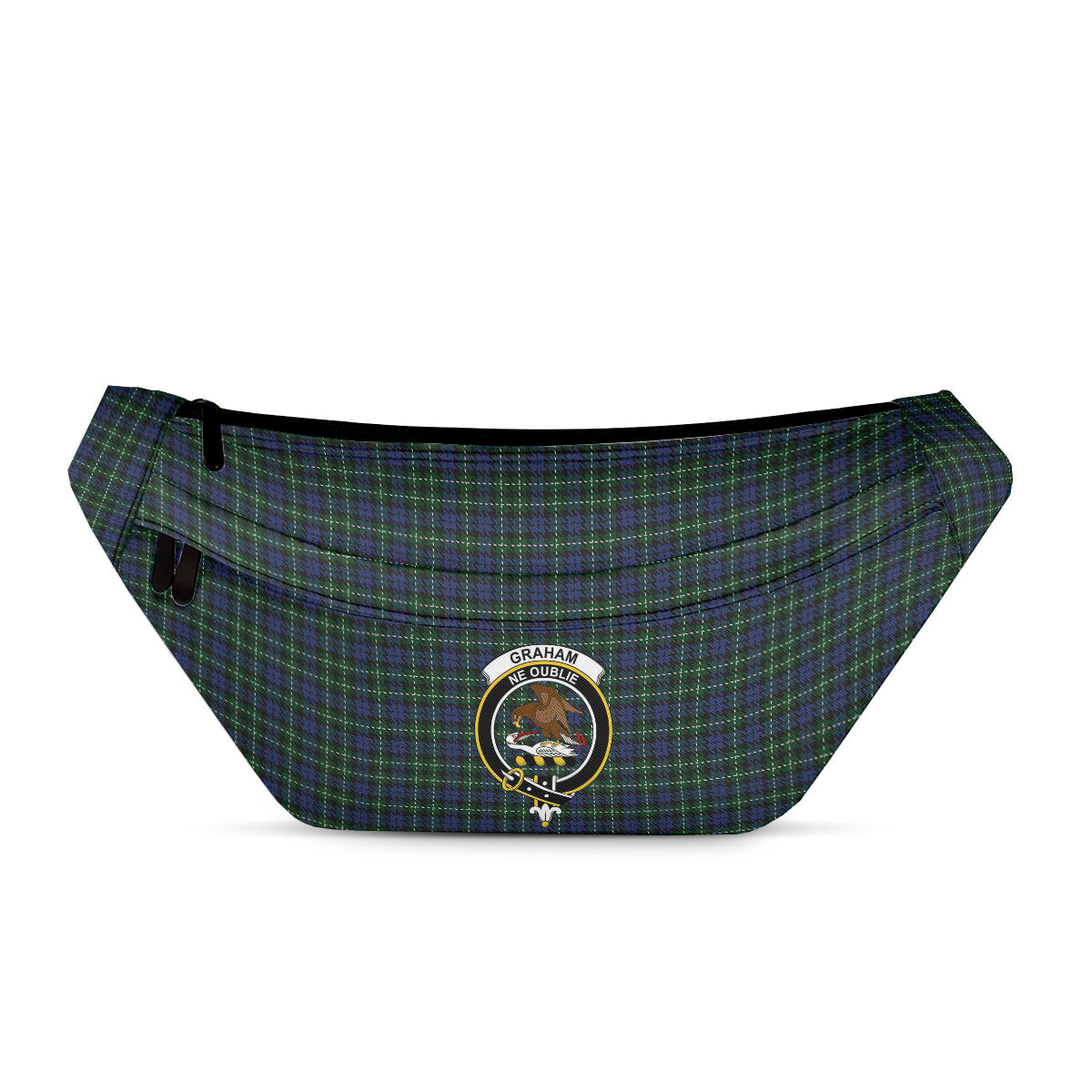 ScotsTee Shop Scottish Graham of Montrose 3 Clan Crest Tartan Fanny Pack Plaid Waist Bag