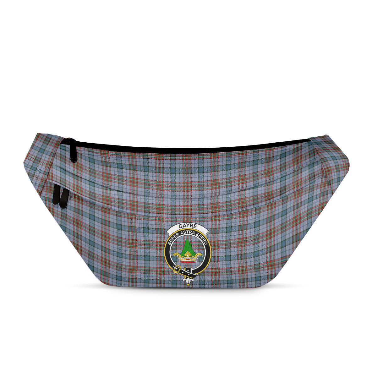 ScotsTee Shop Scottish Gayre Hunting Ancient Clan Crest Tartan Fanny Pack Plaid Waist Bag