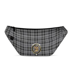 ScotsTee Shop Scottish Drummond Grey Modern Clan Crest Tartan Fanny Pack Plaid Waist Bag