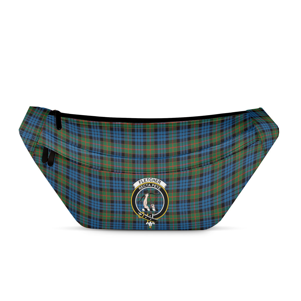 ScotsTee Shop Scottish Fletcher of Dunans Ancient Clan Crest Tartan Fanny Pack Plaid Waist Bag