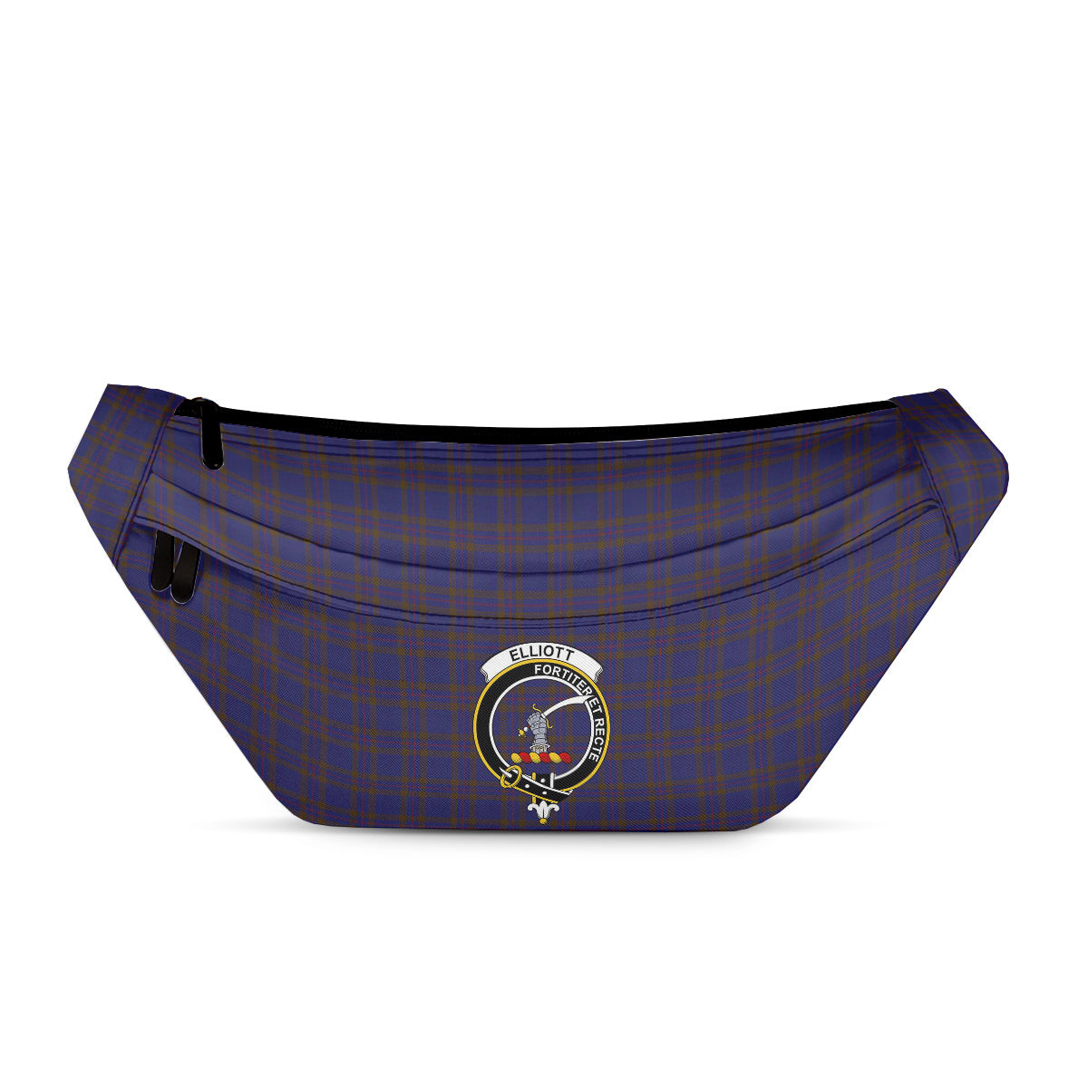 ScotsTee Shop Scottish Elliot Clan Crest Tartan Fanny Pack Plaid Waist Bag