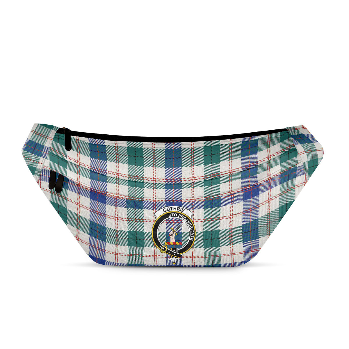 ScotsTee Shop Scottish Guthrie Dress Modern Clan Crest Tartan Fanny Pack Plaid Waist Bag