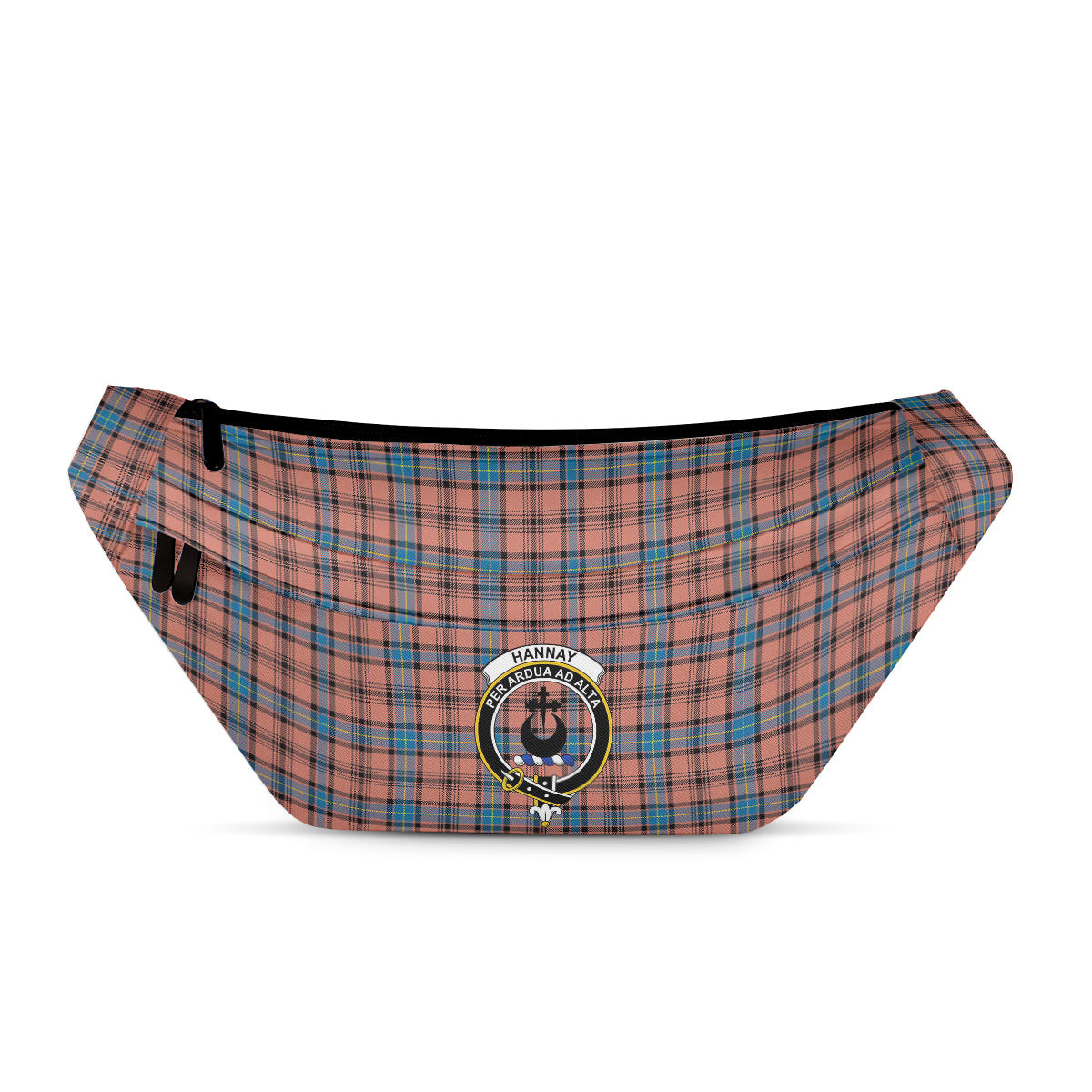ScotsTee Shop Scottish Hannay Dress Modern Clan Crest Tartan Fanny Pack Plaid Waist Bag