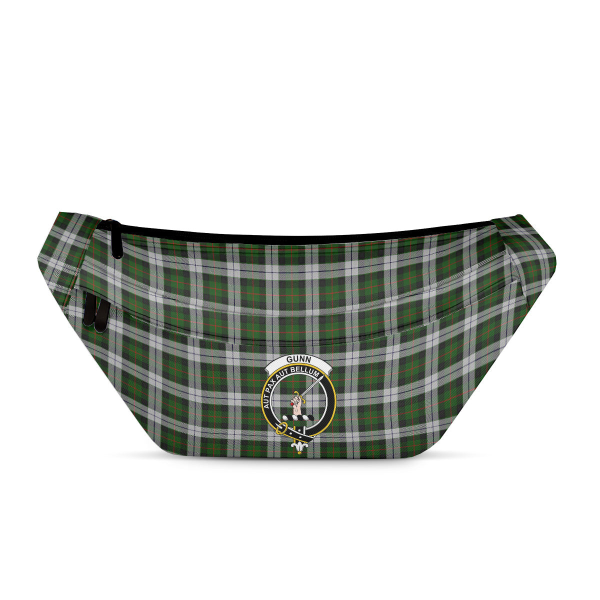 ScotsTee Shop Scottish Gunn Mrs Jane of Kirkhill House Wick Clan Crest Tartan Fanny Pack Plaid Waist Bag