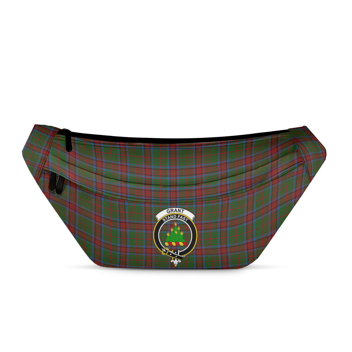 ScotsTee Shop Scottish Grant of Monymusk Clan Crest Tartan Fanny Pack Plaid Waist Bag