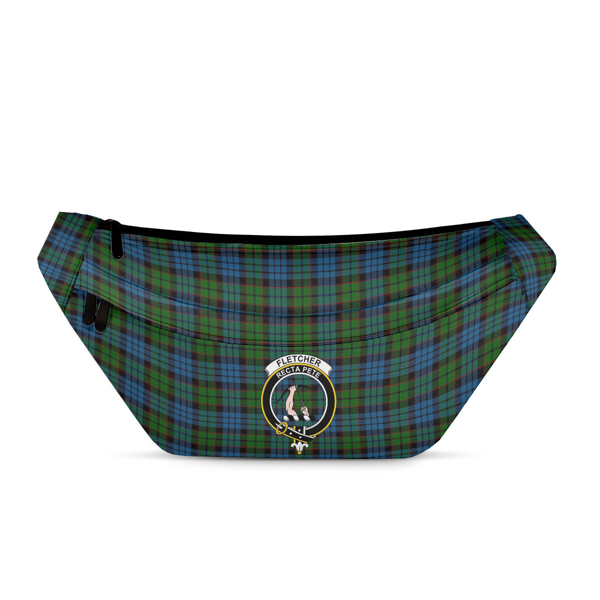 ScotsTee Shop Scottish Fletcher 2 Clan Crest Tartan Fanny Pack Plaid Waist Bag