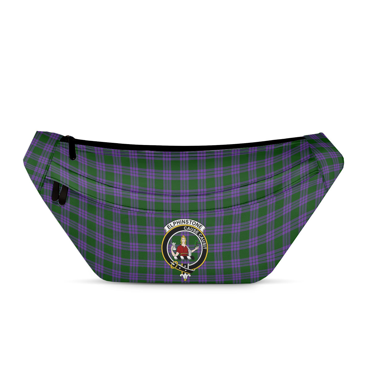 ScotsTee Shop Scottish Elphinstone Clan Crest Tartan Fanny Pack Plaid Waist Bag