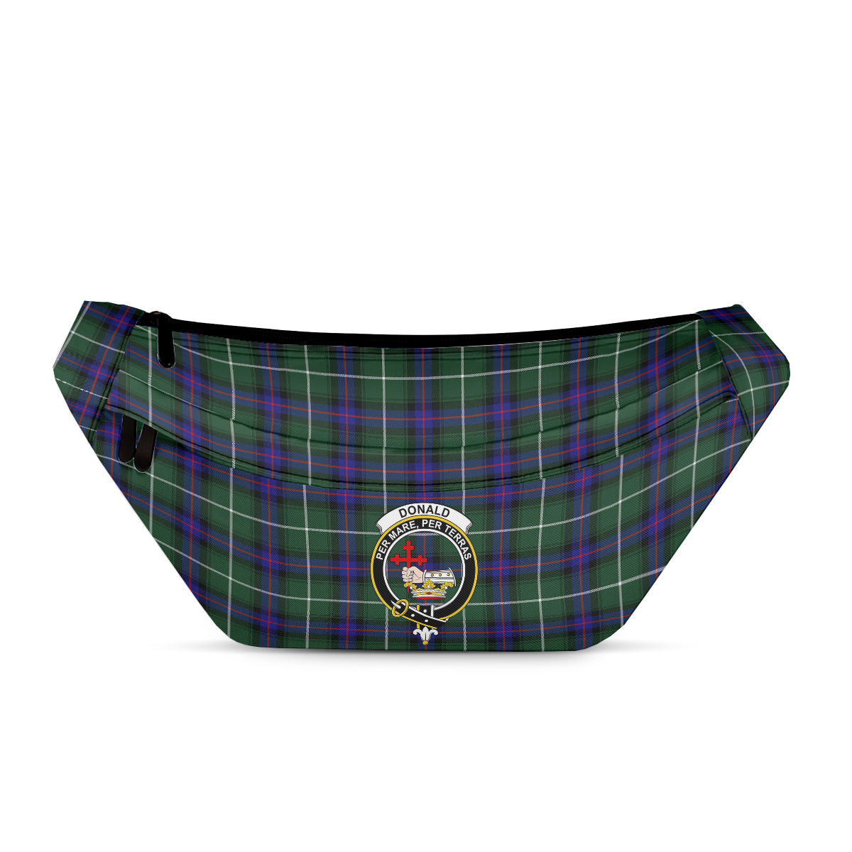 ScotsTee Shop Scottish Donald of the Isles Hunting Modern Clan Crest Tartan Fanny Pack Plaid Waist Bag