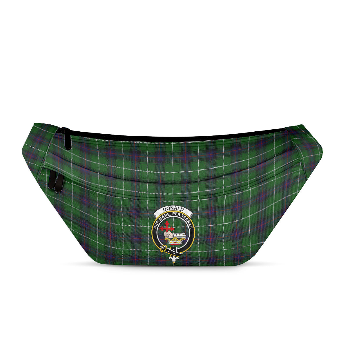 ScotsTee Shop Scottish Donald of The Isles Clan Crest Tartan Fanny Pack Plaid Waist Bag