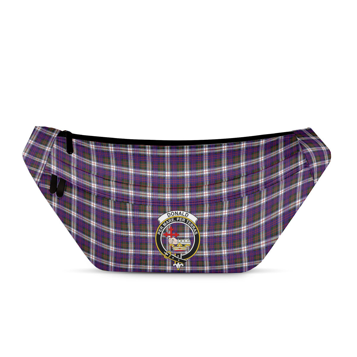 ScotsTee Shop Scottish Donald Dress Modern Clan Crest Tartan Fanny Pack Plaid Waist Bag