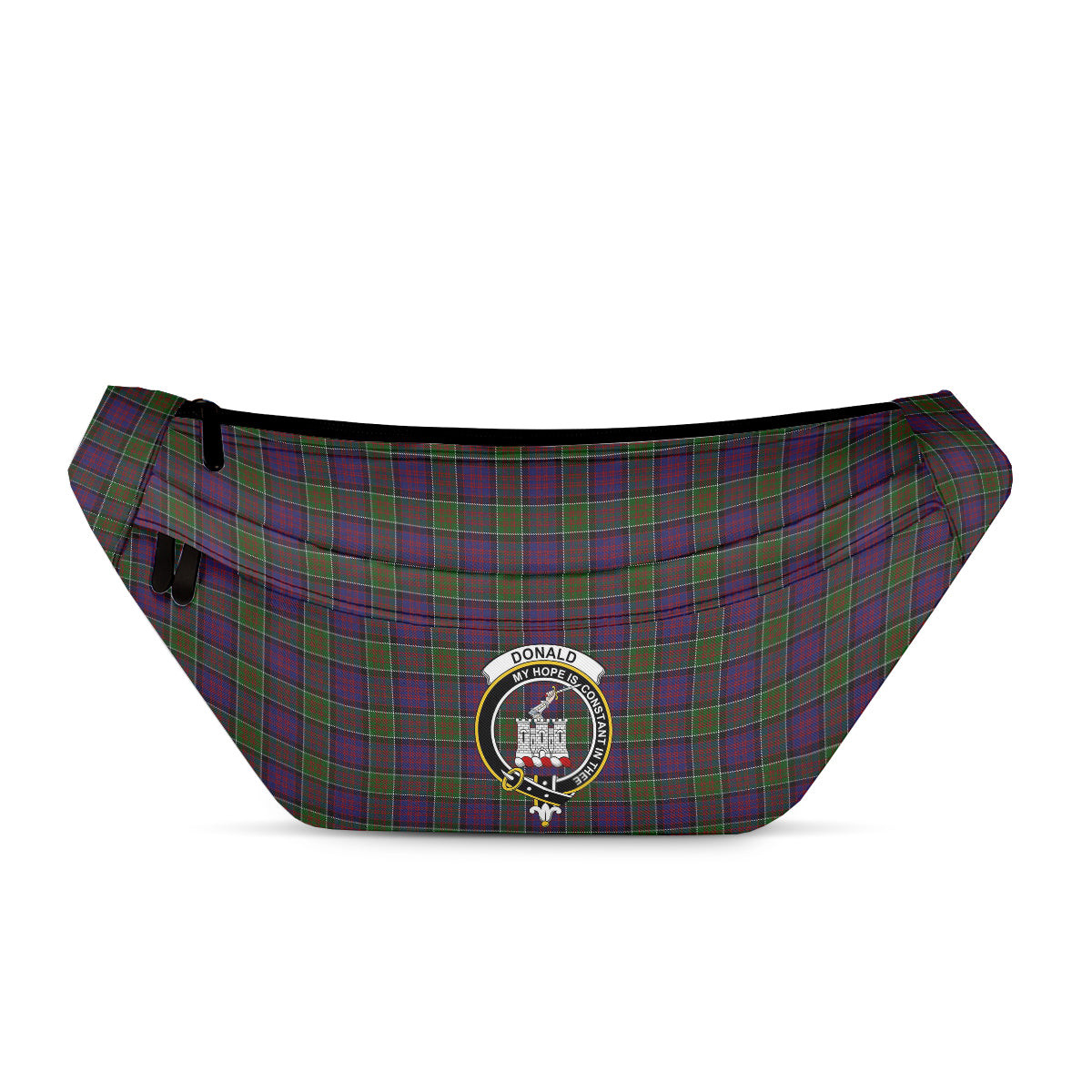 ScotsTee Shop Scottish Donald of Clan Ranald Modern Clan Crest Tartan Fanny Pack Plaid Waist Bag