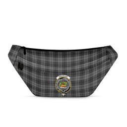 ScotsTee Shop Scottish Douglas Grey Clan Crest Tartan Fanny Pack Plaid Waist Bag