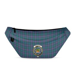 ScotsTee Shop Scottish Douglas Modern Clan Crest Tartan Fanny Pack Plaid Waist Bag