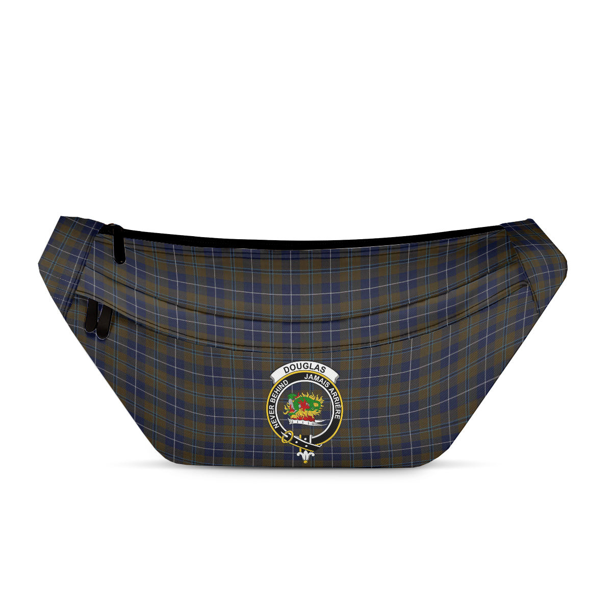 ScotsTee Shop Scottish Douglas Brown Clan Crest Tartan Fanny Pack Plaid Waist Bag