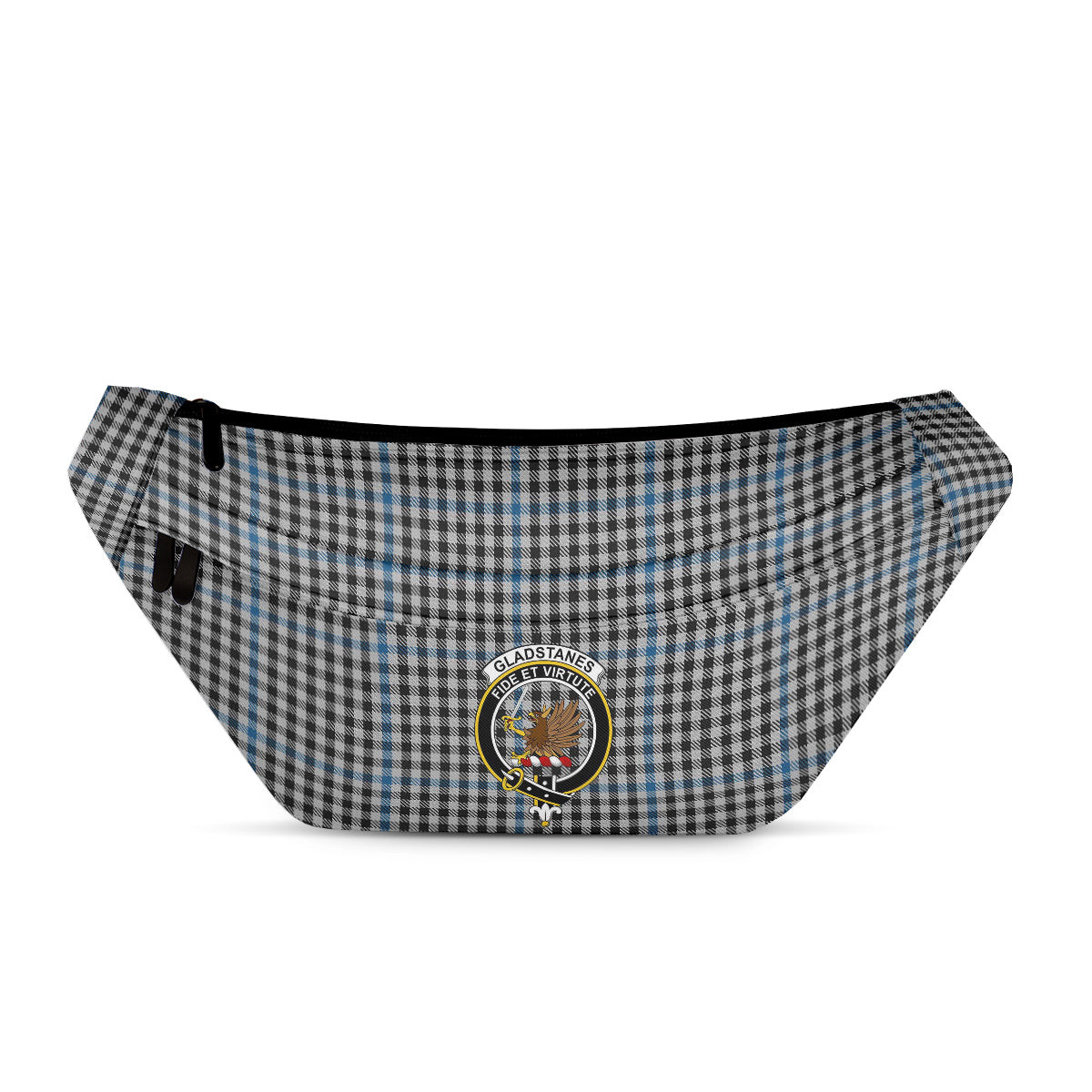 ScotsTee Shop Scottish Gladstanes Clan Crest Tartan Fanny Pack Plaid Waist Bag