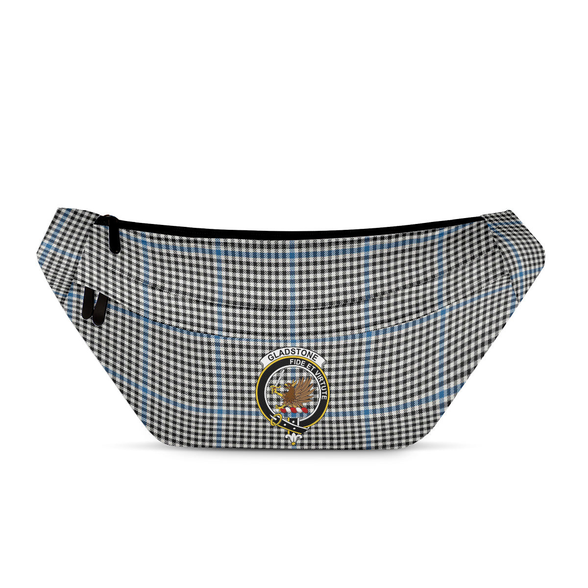 ScotsTee Shop Scottish Gladstone Ancient Clan Crest Tartan Fanny Pack Plaid Waist Bag