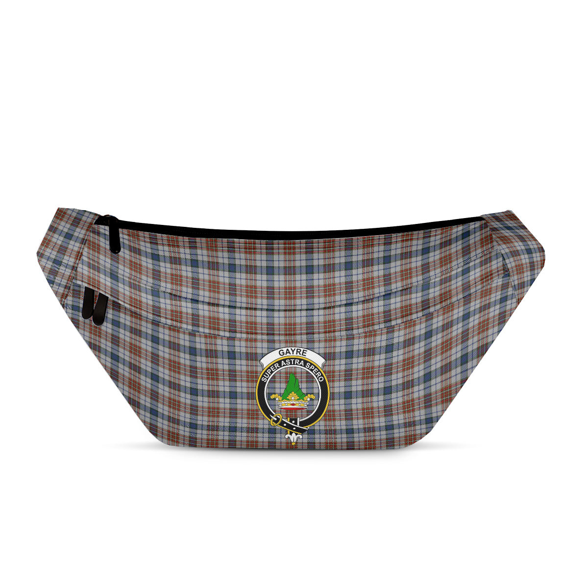 ScotsTee Shop Scottish Gayre Arisaidh Clan Crest Tartan Fanny Pack Plaid Waist Bag