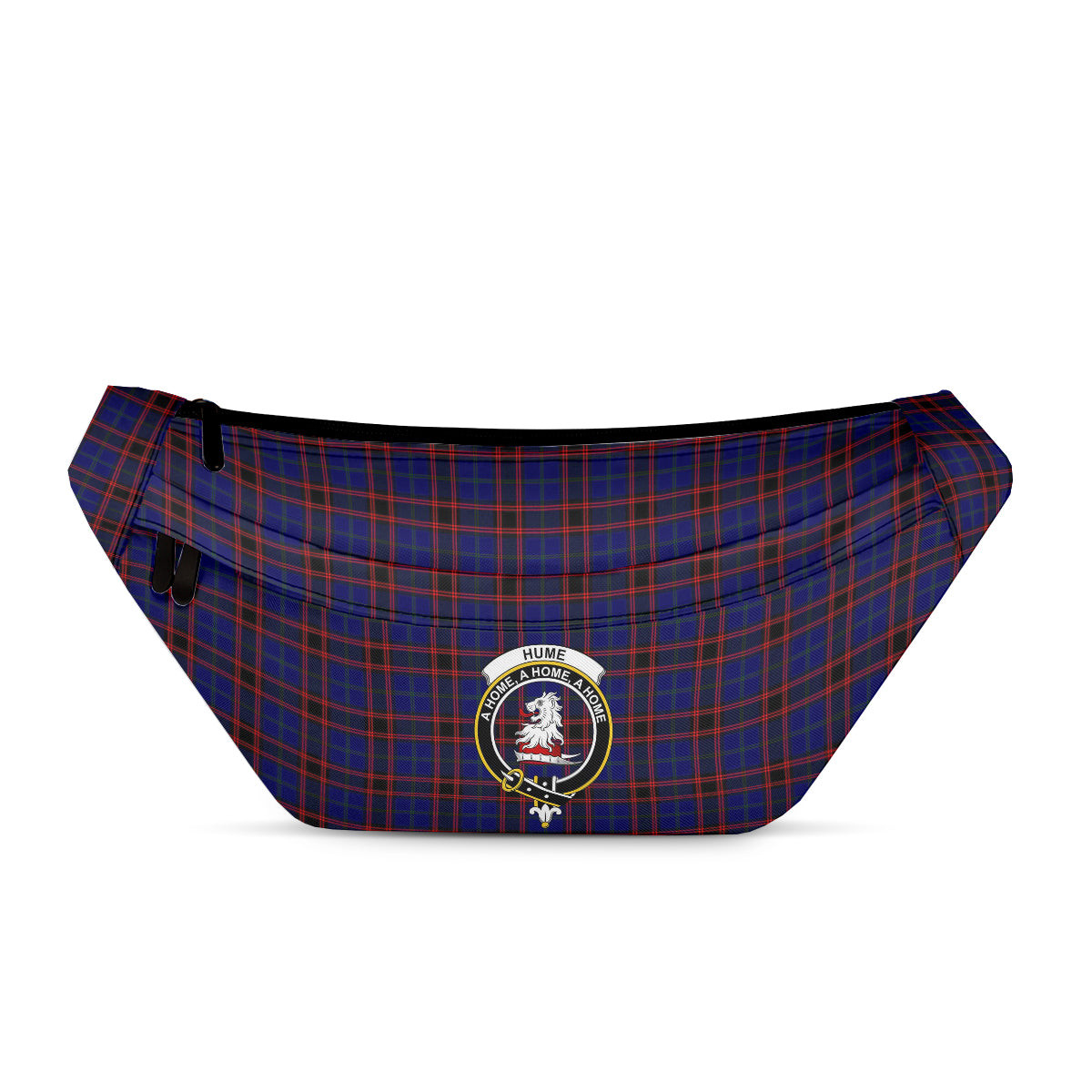 ScotsTee Shop Scottish Hume Modern Clan Crest Tartan Fanny Pack Plaid Waist Bag