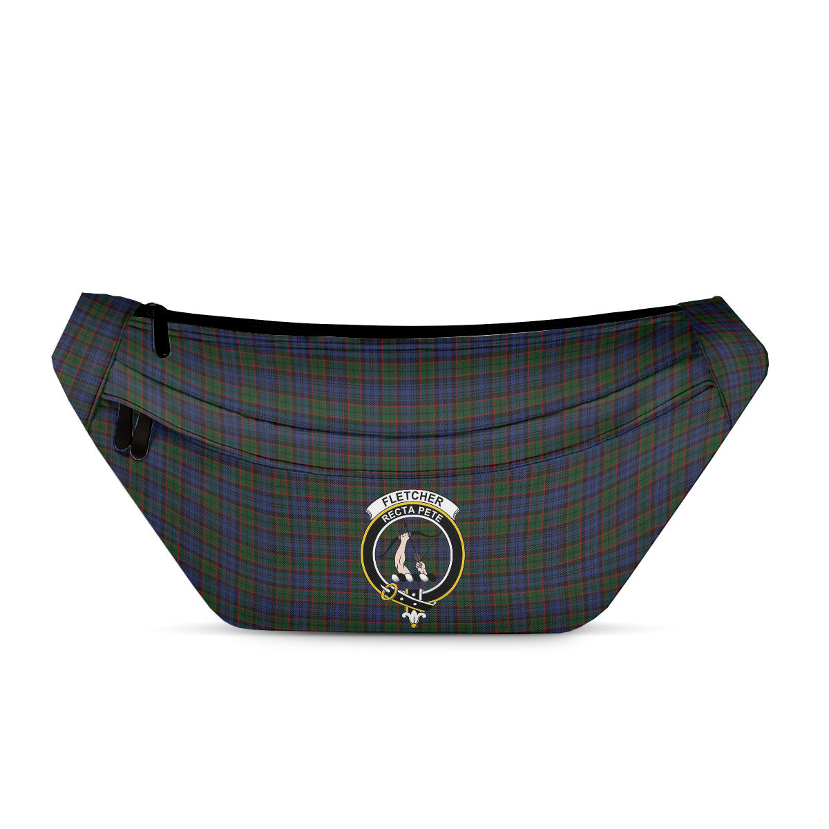ScotsTee Shop Scottish Fletcher Clan Crest Tartan Fanny Pack Plaid Waist Bag