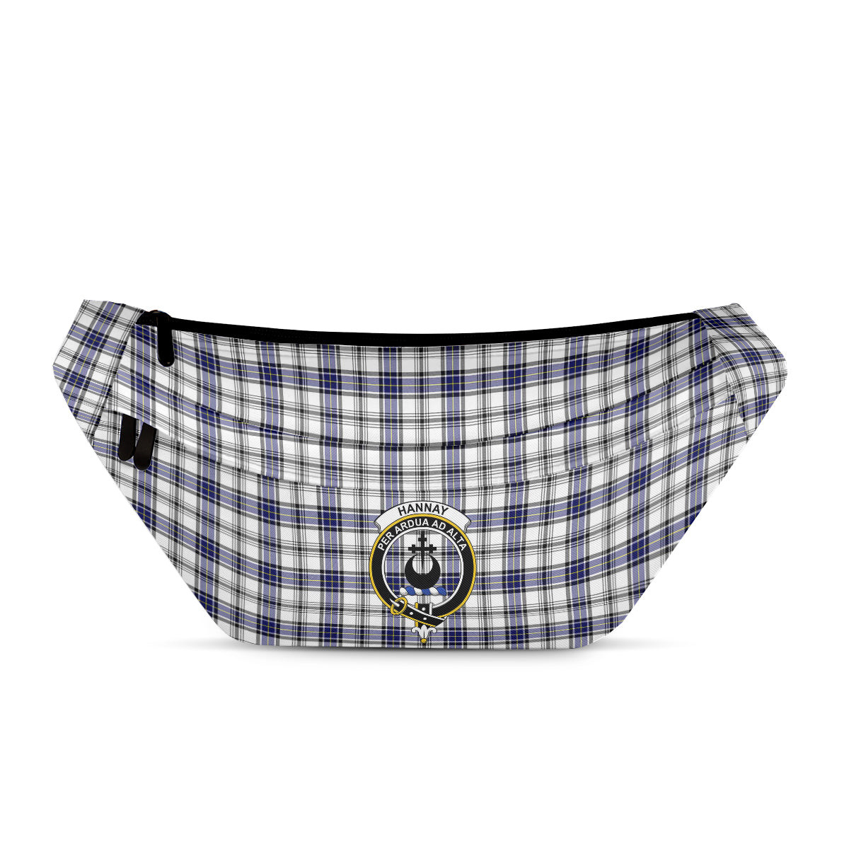 ScotsTee Shop Scottish Hannay Modern Clan Crest Tartan Fanny Pack Plaid Waist Bag