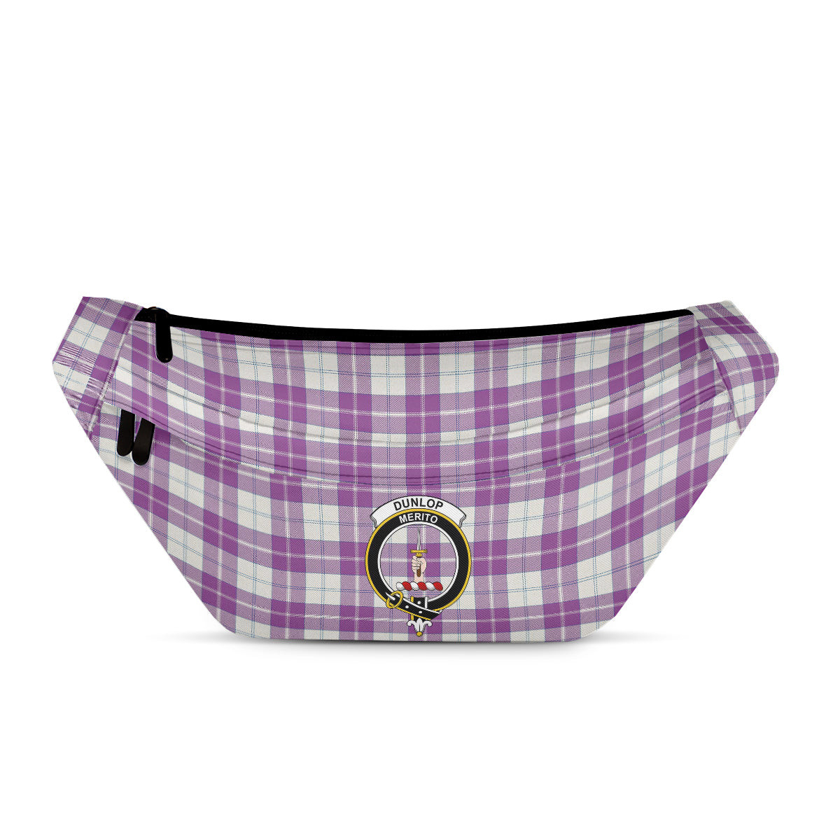 ScotsTee Shop Scottish Dunlop Dress Ancient Clan Crest Tartan Fanny Pack Plaid Waist Bag