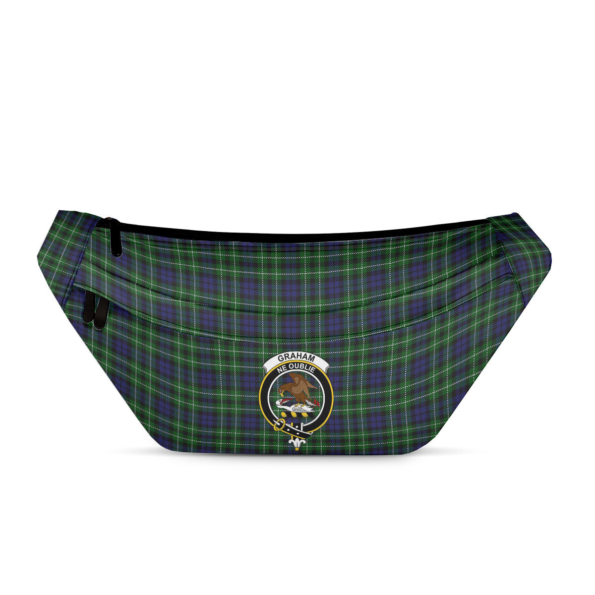 ScotsTee Shop Scottish Graham of Montrose 2 Clan Crest Tartan Fanny Pack Plaid Waist Bag