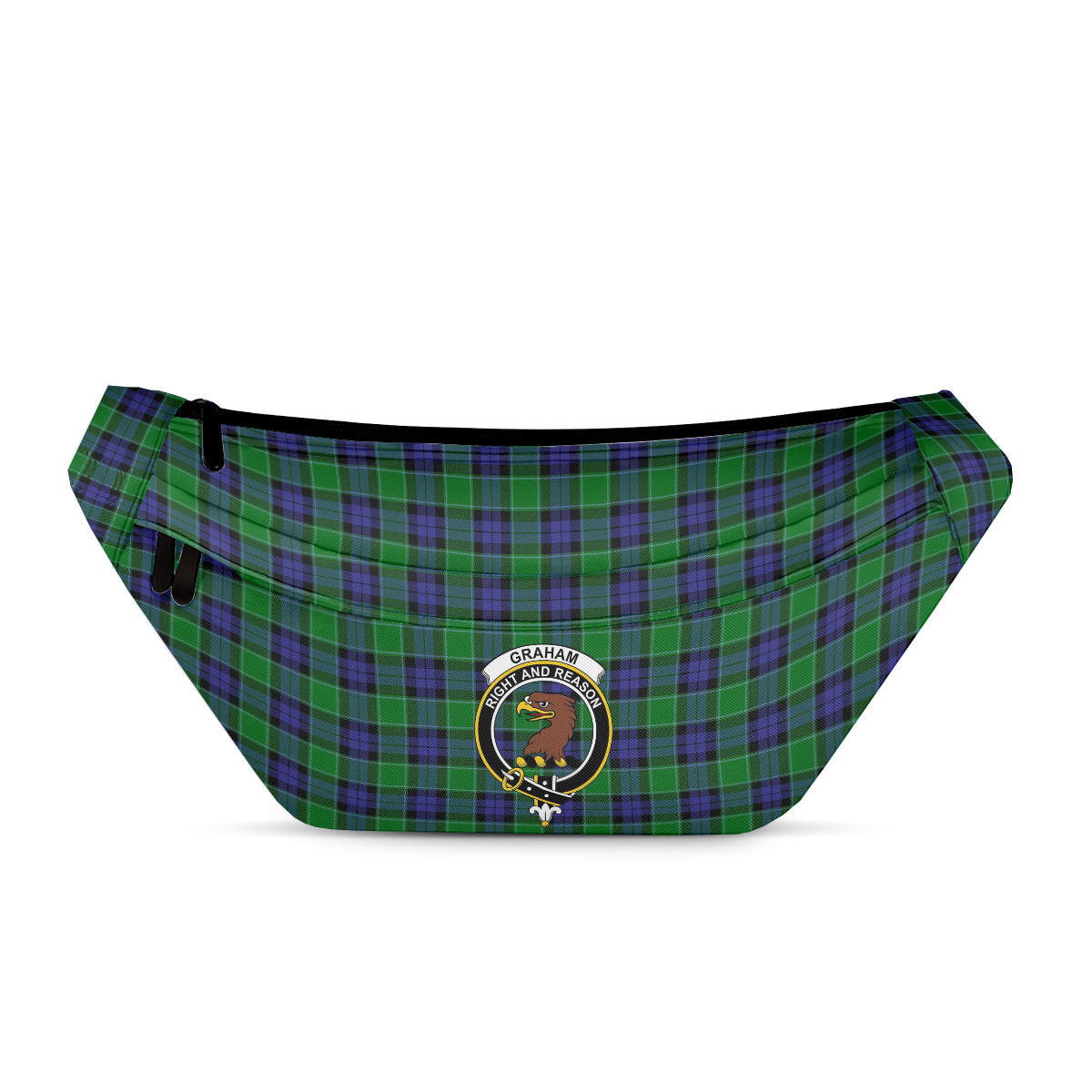 ScotsTee Shop Scottish Graham of Menteith Modern Clan Crest Tartan Fanny Pack Plaid Waist Bag