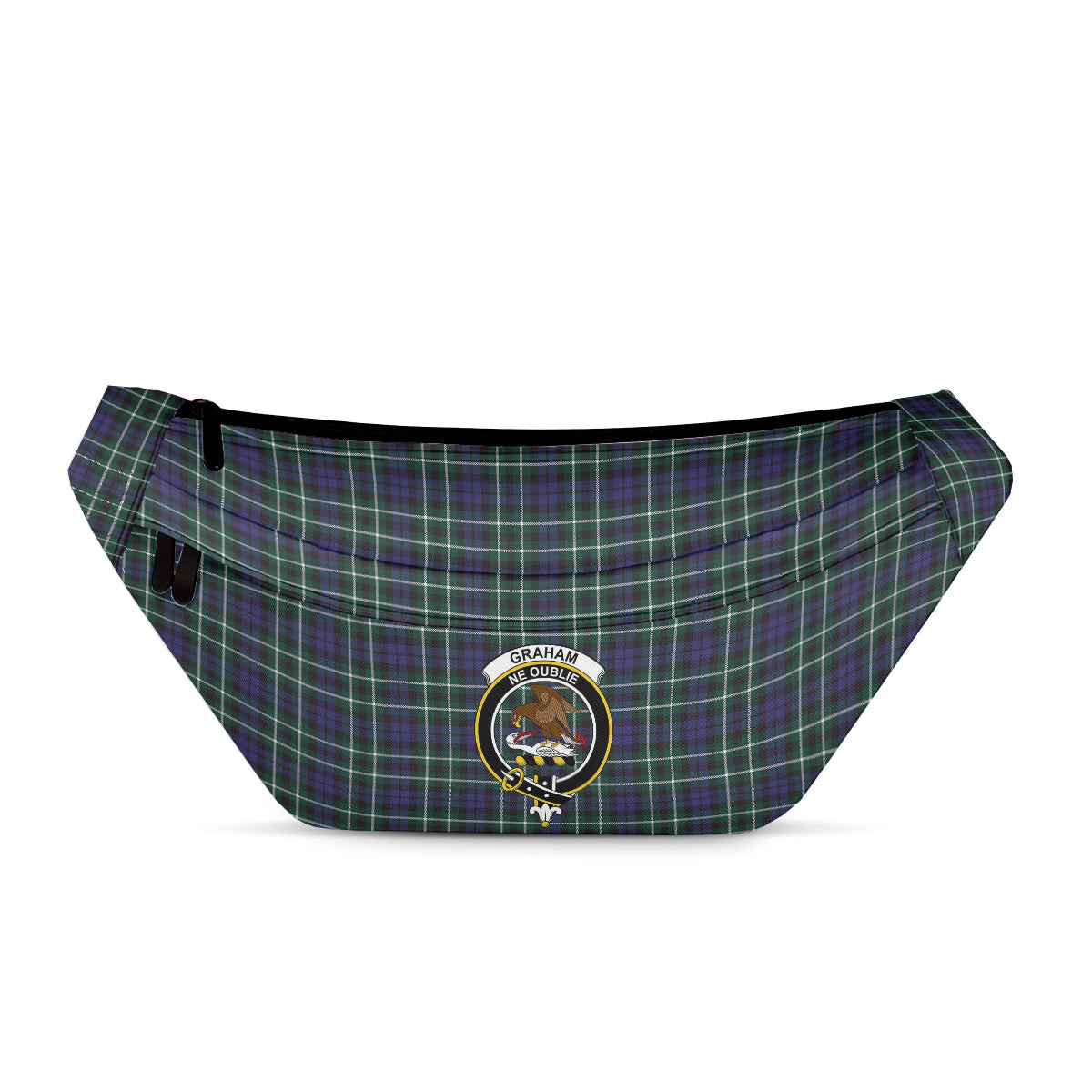 ScotsTee Shop Scottish Graham of Montrose Modern Clan Crest Tartan Fanny Pack Plaid Waist Bag