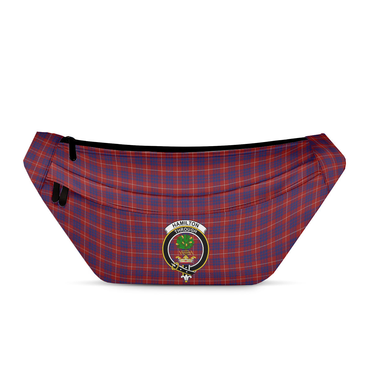 ScotsTee Shop Scottish Hamilton Clan Crest Tartan Fanny Pack Plaid Waist Bag