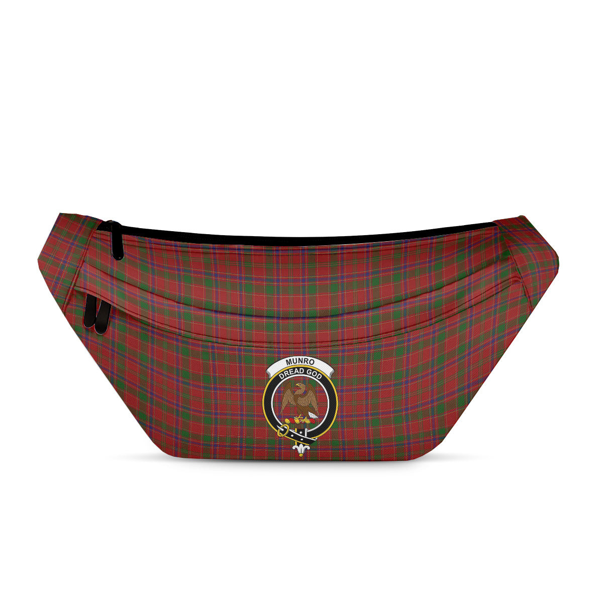 ScotsTee Shop Scottish Munro Clan Crest Tartan Fanny Pack Plaid Waist Bag
