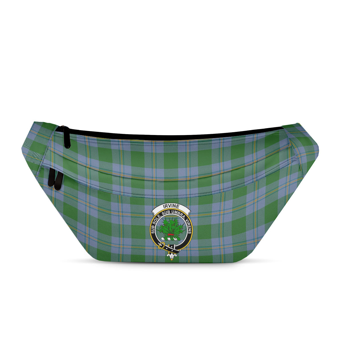 ScotsTee Shop Scottish Irvine of Bonshaw Ancient Clan Crest Tartan Fanny Pack Plaid Waist Bag