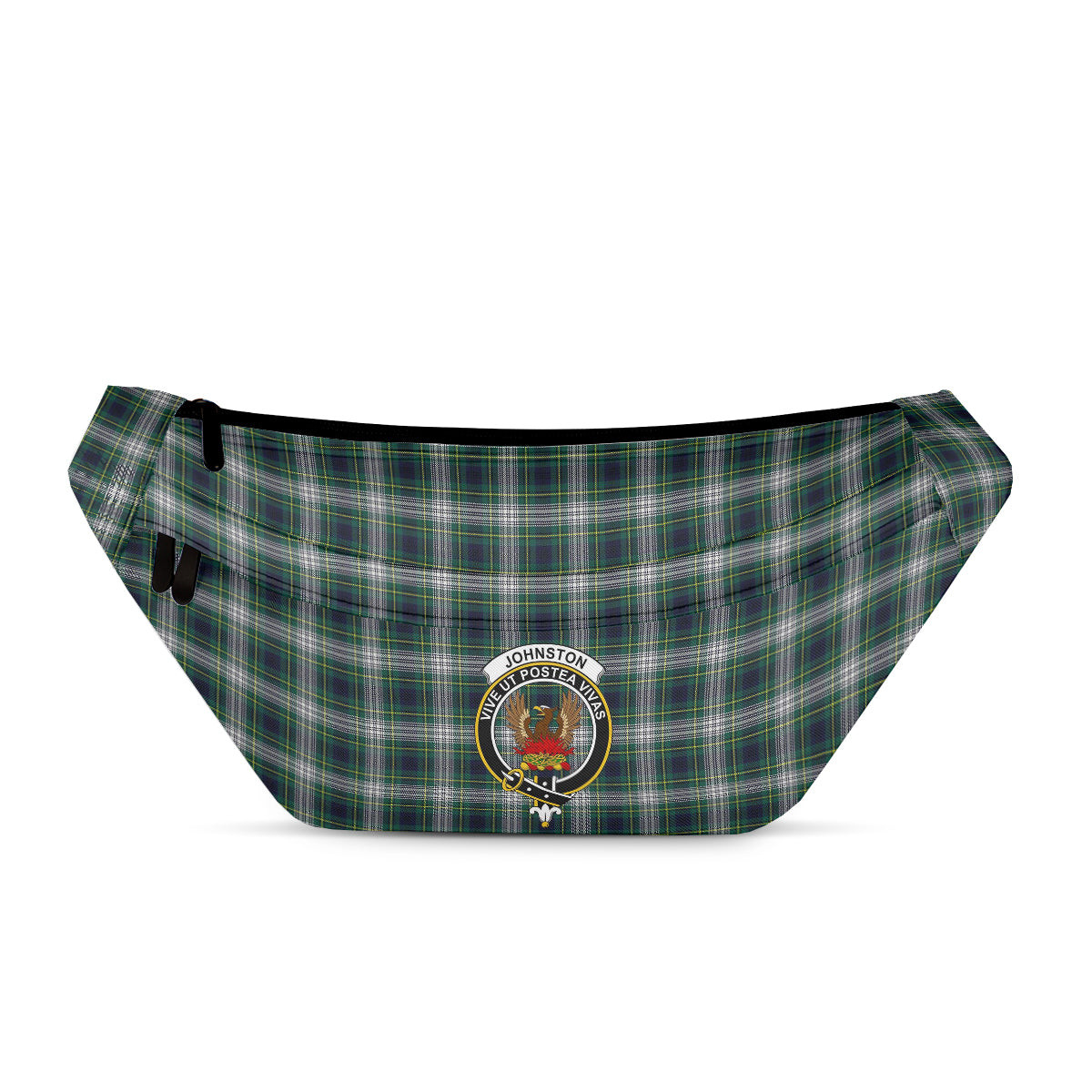 ScotsTee Shop Scottish Johnston Dress Modern Clan Crest Tartan Fanny Pack Plaid Waist Bag