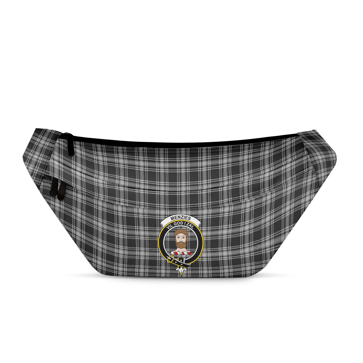 ScotsTee Shop Scottish Menzies 1938 Clan Crest Tartan Fanny Pack Plaid Waist Bag