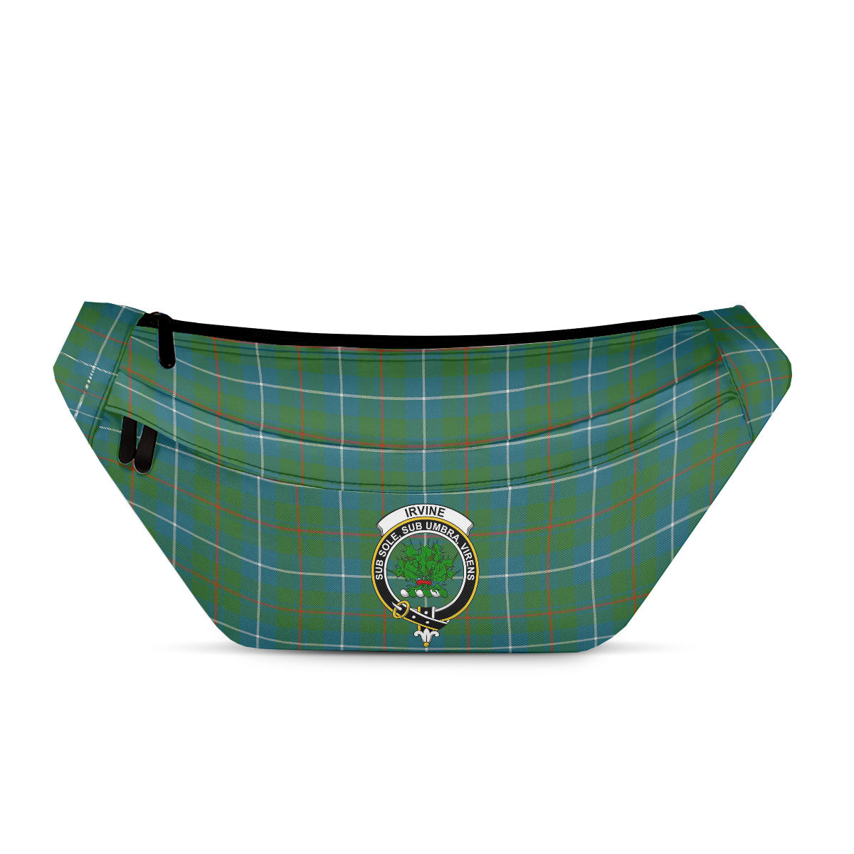 ScotsTee Shop Scottish Irvine of Bonshaw Tower Ancient Clan Crest Tartan Fanny Pack Plaid Waist Bag