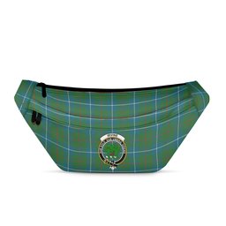 ScotsTee Shop Scottish Irvine of Bonshaw Tower Ancient Clan Crest Tartan Fanny Pack Plaid Waist Bag