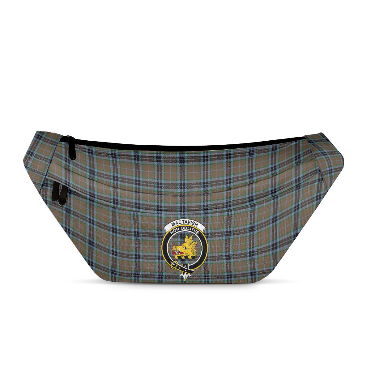 ScotsTee Shop Scottish MacTavish Hunting Ancient Clan Crest Tartan Fanny Pack Plaid Waist Bag