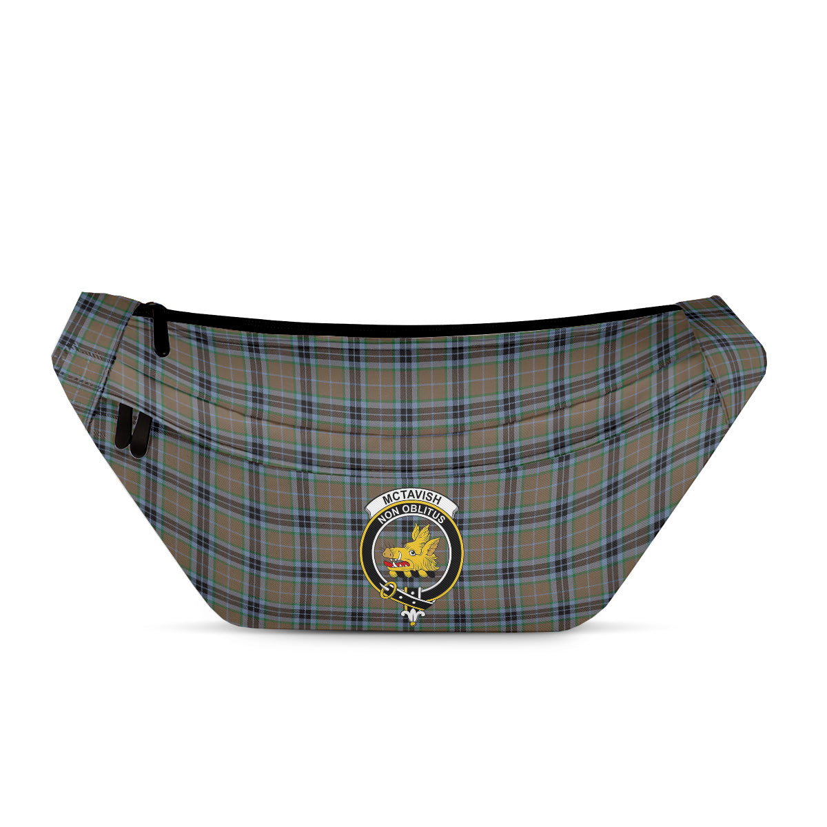 ScotsTee Shop Scottish McTavish Hunting Ancient Clan Crest Tartan Fanny Pack Plaid Waist Bag
