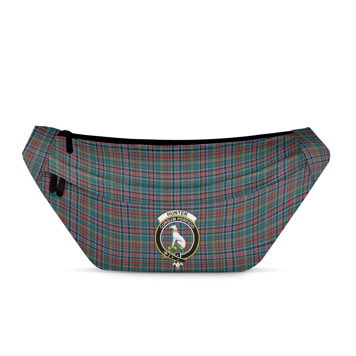 ScotsTee Shop Scottish Hunter Old Modern Clan Crest Tartan Fanny Pack Plaid Waist Bag