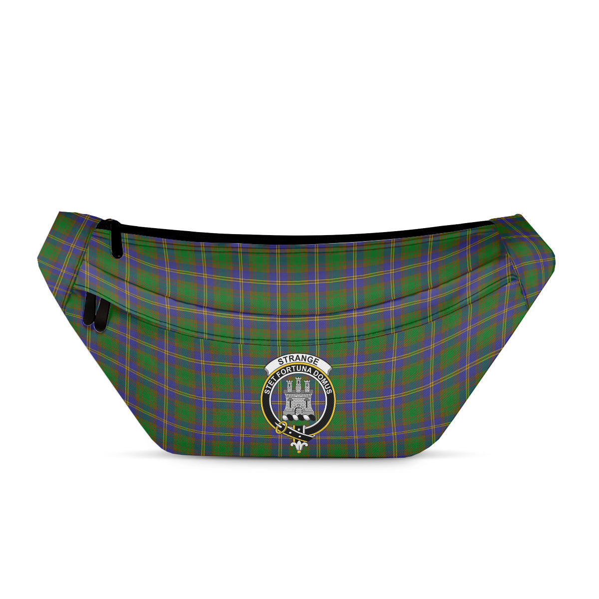 ScotsTee Shop Scottish Strange of Balkaskie SC Clan Crest Tartan Fanny Pack Plaid Waist Bag