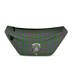 ScotsTee Shop Scottish Strange of Balkaskie SC Clan Crest Tartan Fanny Pack Plaid Waist Bag