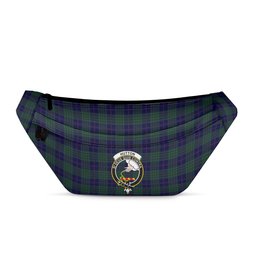 ScotsTee Shop Scottish Hutton Clan Crest Tartan Fanny Pack Plaid Waist Bag